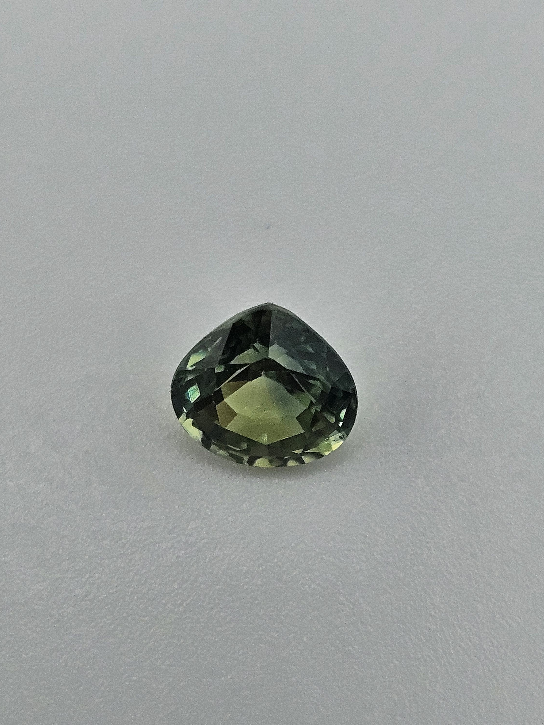 Certified 1.61 Carat Green Sapphire Gemstone- Heated Only